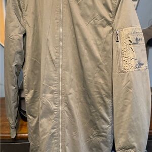 Men's Olive Bomber Coat